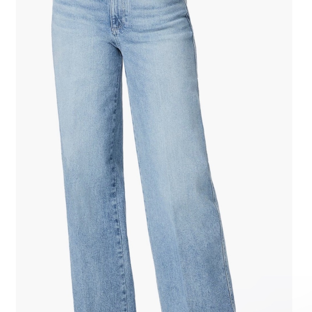 PAIGE Sasha Khristen Distressed Wide Leg Jeans, high rise, stretchy